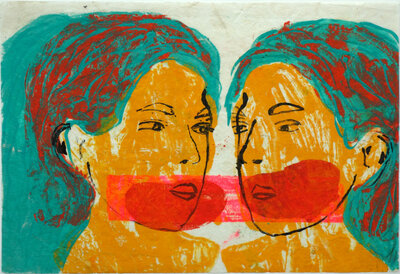 © Galerie Dr. Markus Döbele Ohne Titel (Köpfe zueinander) | © Galerie Dr. Markus Döbele