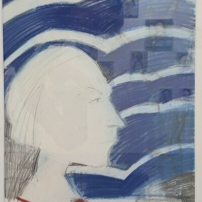 Frauenkopf vor Blau | © Galerie Dr. Markus Döbele