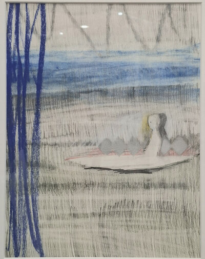 Frau im Boot | © Galerie Dr. Markus Döbele