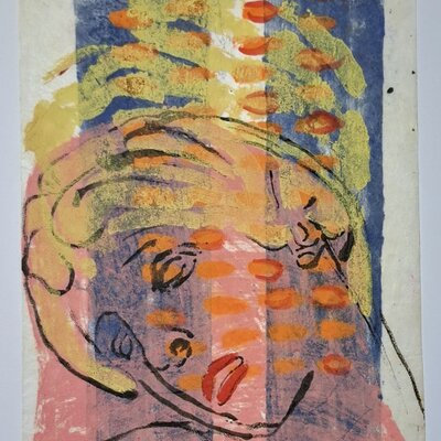 Ohne Titel (antiker Kopf) | © Galerie Dr. Markus Döbele