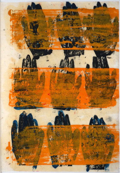 © Galerie Dr. Markus Döbele Ohne Titel (Hände und Streifen) | © Galerie Dr. Markus Döbele