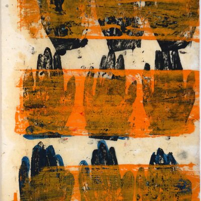 Ohne Titel (Hände und Streifen) | © Galerie Dr. Markus Döbele