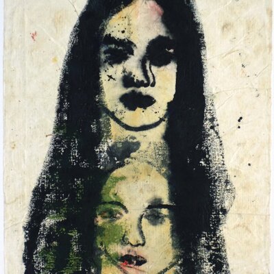 Ohne Titel (Mädchen und Mond) | © Galerie Dr. Markus Döbele