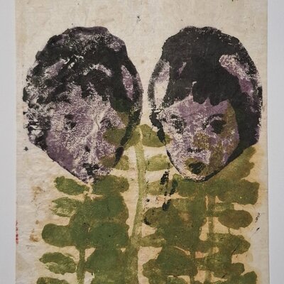 Ohne Titel (2 Köpfe und Pflanzen) | © Galerie Dr. Markus Döbele