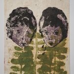Ohne Titel (2 Köpfe und Pflanzen) | © Galerie Dr. Markus Döbele