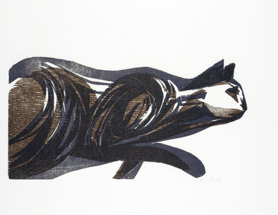 Schleichende Katze | © Galerie Dr. Markus Döbele