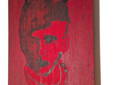 Ohne Titel (Kopf in Rot) | © Galerie Dr. Markus Döbele