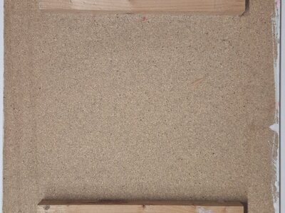 Ohne Titel (roter Kopf und Punkt) | © Galerie Dr. Markus Döbele