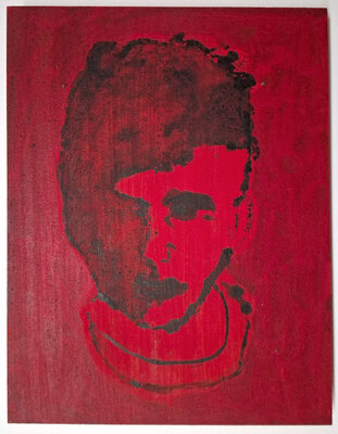 Ohne Titel (Kopf in Rot) | © Galerie Dr. Markus Döbele