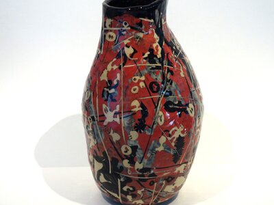 Großer Topf (Dunkelrot) | © Galerie Dr. Markus Döbele