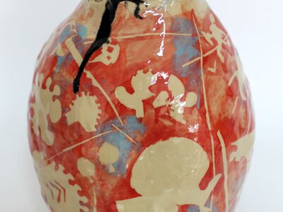 Großer Topf (Helllrot) | © Galerie Dr. Markus Döbele