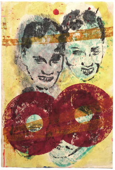 Ohne Titel (2 Köpfe und 2 Kreise) | © Galerie Dr. Markus Döbele