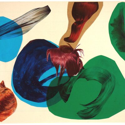 Aus der Serie Haare und Flächen | © Galerie Dr. Markus Döbele