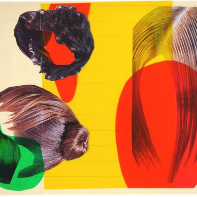 Aus der Serie Haare und Flächen | © Galerie Dr. Markus Döbele