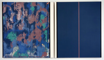 Großes Blau, gleichzeitig 1 | © Galerie Dr. Markus Döbele