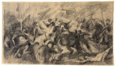 © Galerie Dr. Markus Döbele Studie nach Heinrich IV in der Schlacht von Ivry von Peter Paul Rubens | © Galerie Dr. Markus Döbele
