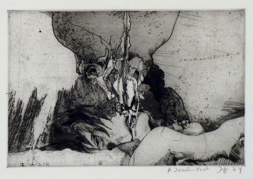 © Galerie Dr. Markus Döbele Nachverkauf 57. Kunstauktion: Blatt aus der Serie "Alp Variationen zu Heinrich Füssli" | © Galerie Dr. Markus Döbele