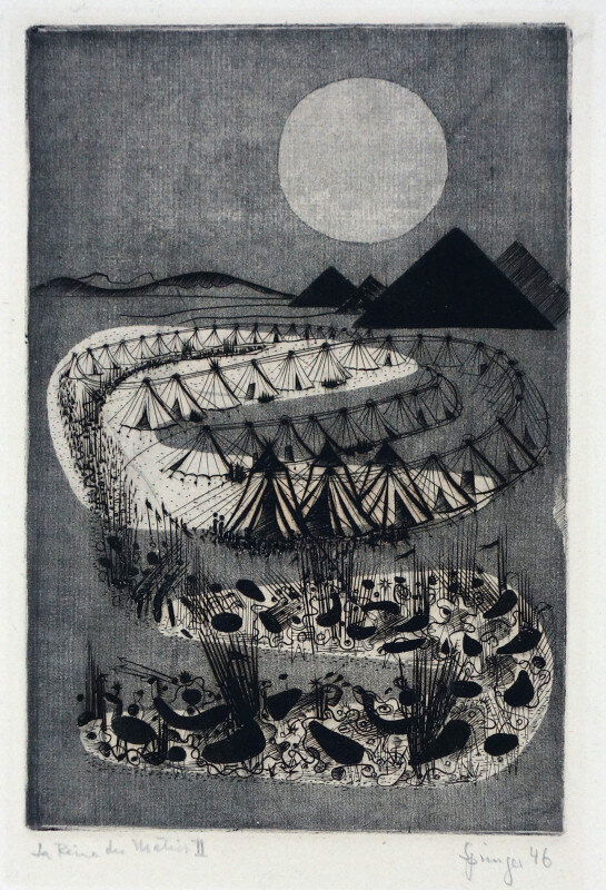 © Galerie Dr. Markus Döbele Nachverkauf 57. Kunstauktion: Illustration zu"La reine du matin et Soliman" von Nerval, Gerard | © Galerie Dr. Markus Döbele